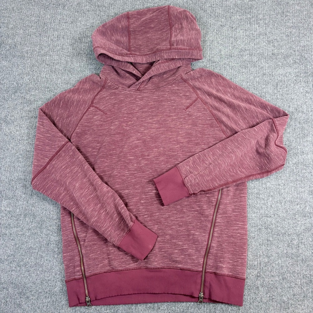 Lululemon Hoodie Women's 8 Om & Roam Marled red Zipper Athleisure Pullover